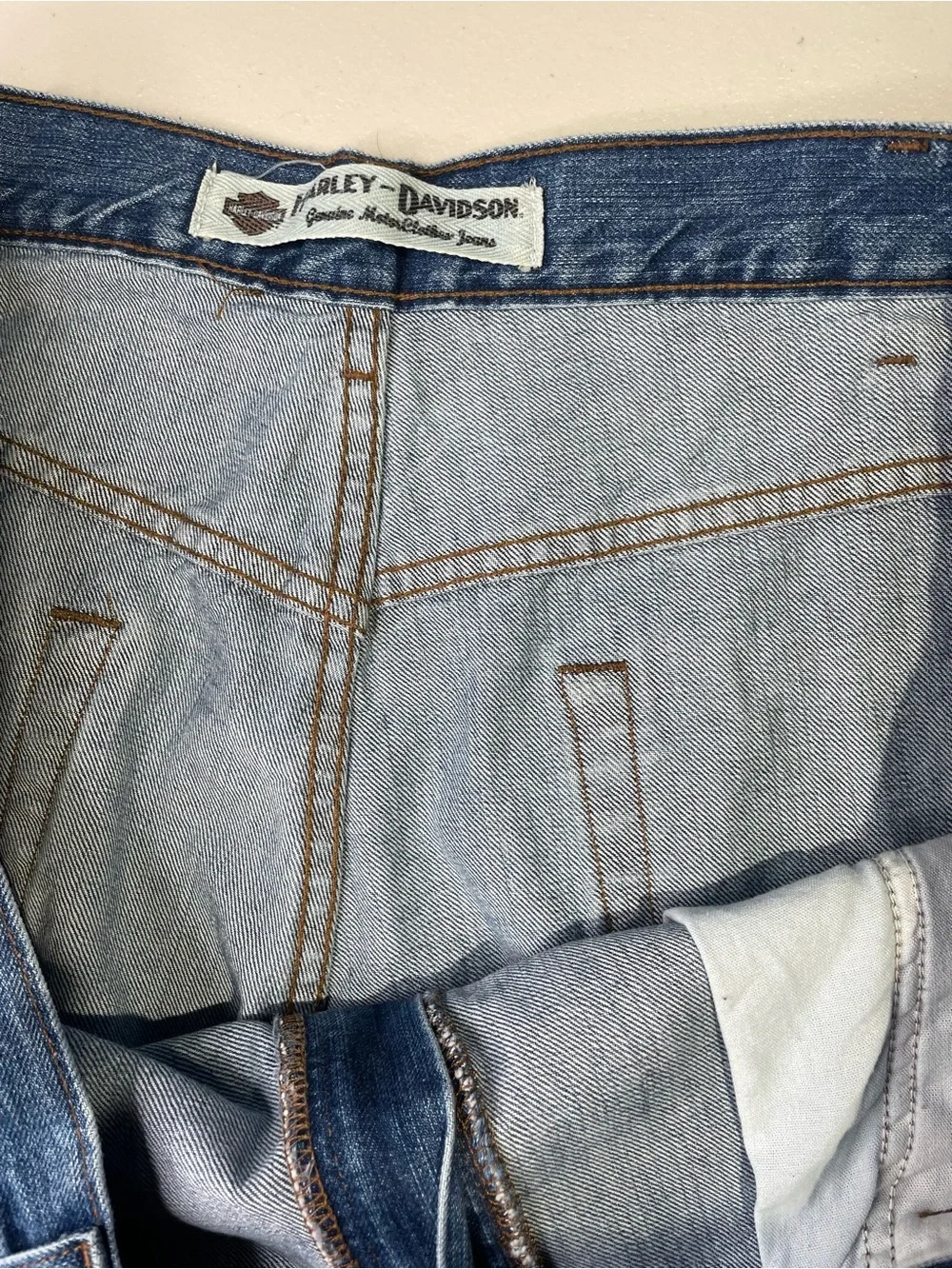 Vintage Harley-Davidson Men’s 44x32 Classic Blue Relaxed Denim Jeans VGUC